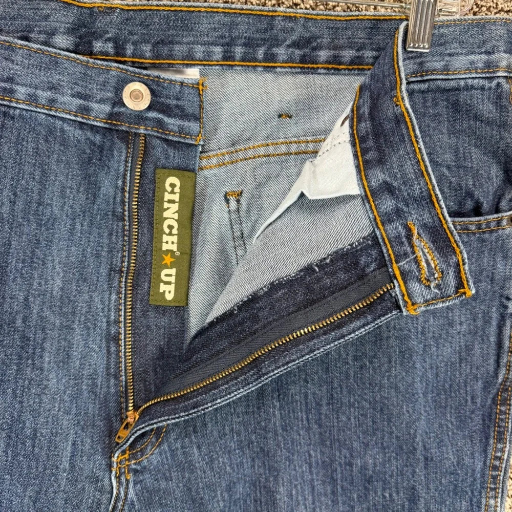 Cinch Green Label Jeans Mens 40x32‎ Blue Denim Relaxed Fit Tapered Leg Western